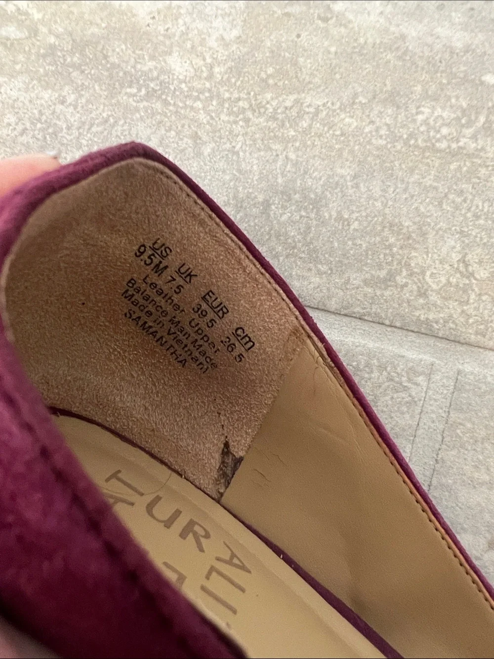Naturalizer suede orsay